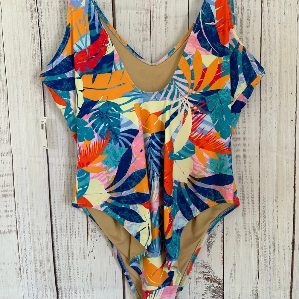 Old Navy Tropical Matching Printed One-Piece Swimsuit for Women